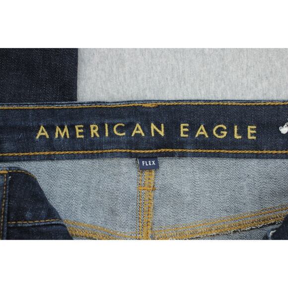 American Eagle Jeans Mens 33 x 30 Blue Flex Stretch Slim Fit Straight - Picture 3 of 7
